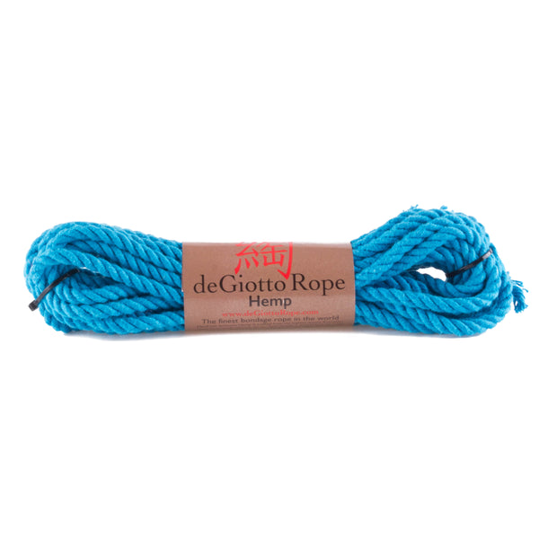 hemp shibari rope 30' turquoise