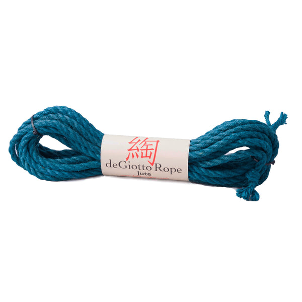 jute shibari rope 30' teal