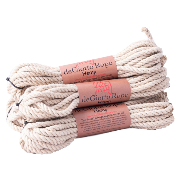 hemp shibari rope bare bones kit 4x30'