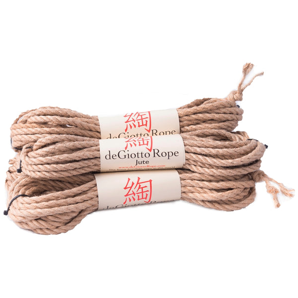 jute shibari rope bare bones kit 4x30'
