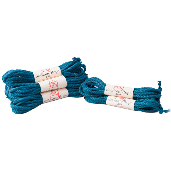 jute shibari rope basic starter kit 4x30' 2x15' teal