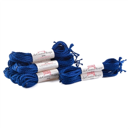 jute shibari rope standard kit 6x30' 2x15' blue