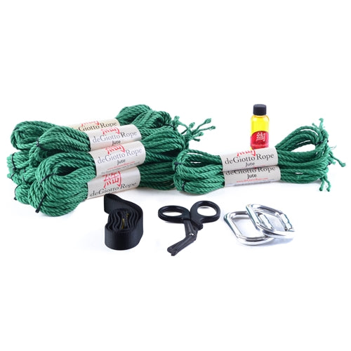 jute shibari rope suspension starter kit 8x30' 2x15'