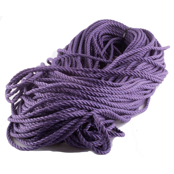 spooled natural & dyed jute rope 300+ feet raw purple