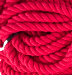 spooled silk shibari rope 300 feet red