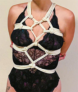Modular body harness - Shibari chest harness – deGiotto Rope