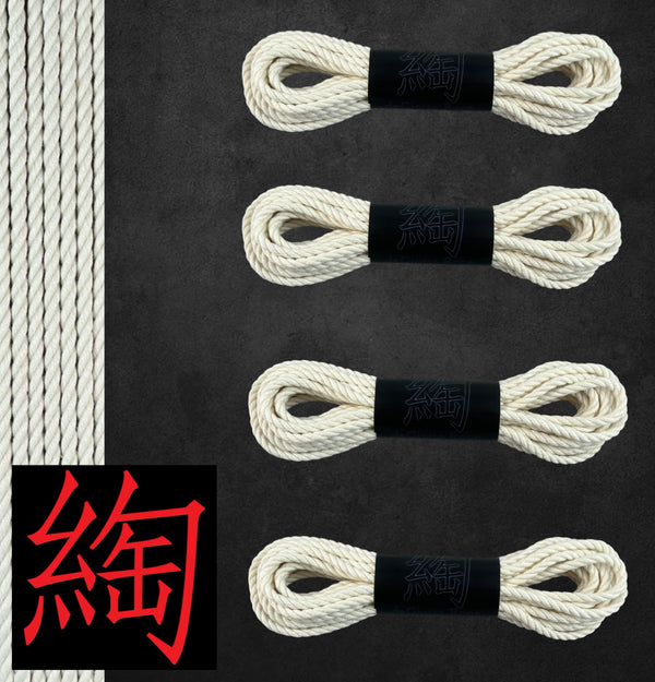 Hemp Shibari Rope Bare bones Kit 4x30'