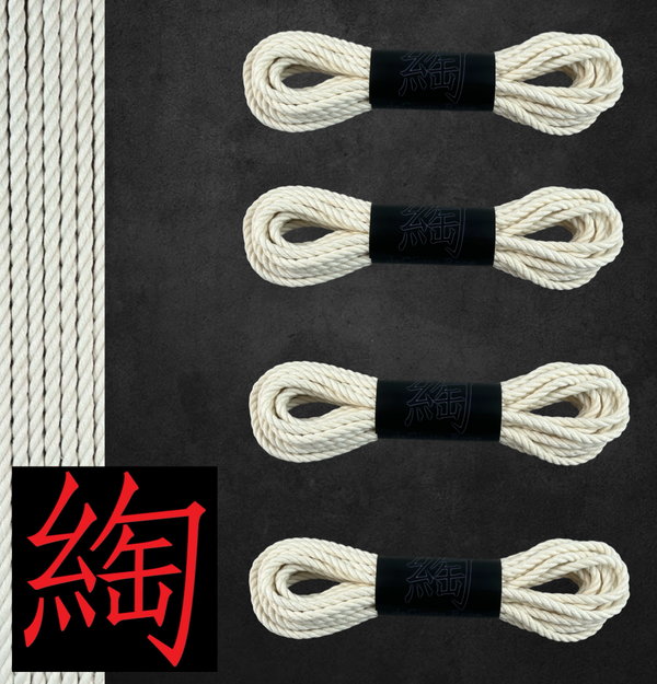 Hemp Shibari Rope Bare bones Kit 4x30'