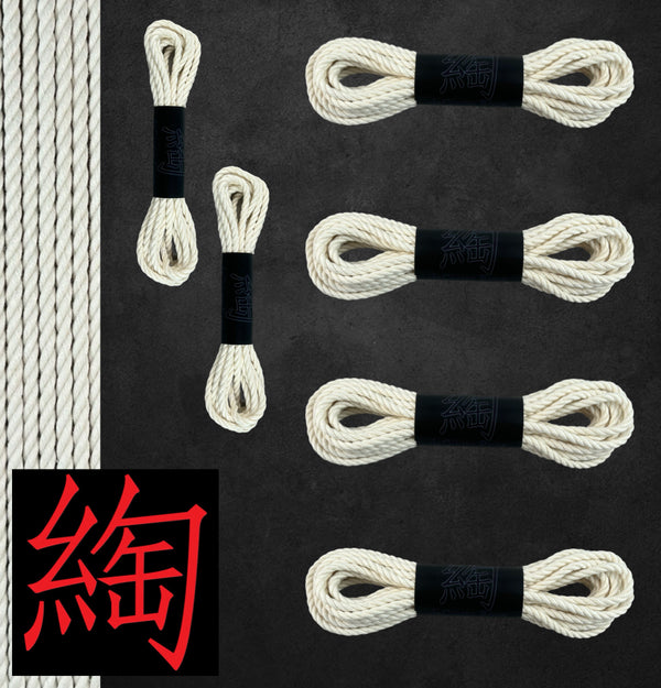 Hemp Shibari Rope Basic Starter Kit 4x30' 2x15'