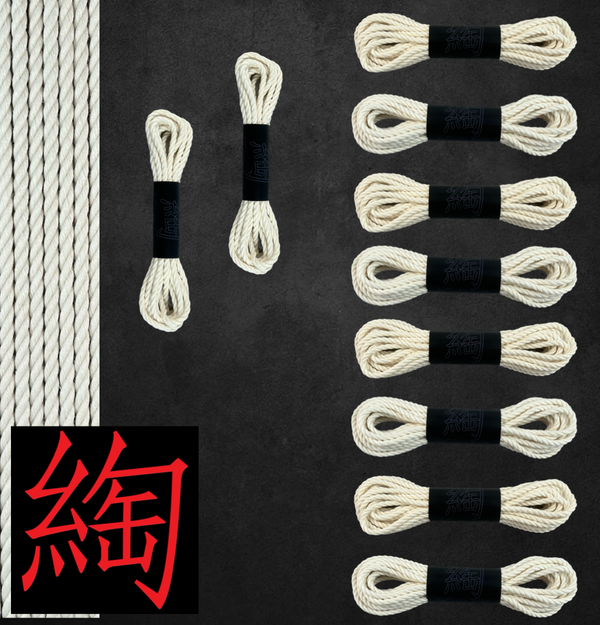 Hemp Shibari Rope Full Kit 8x30' 2x15'