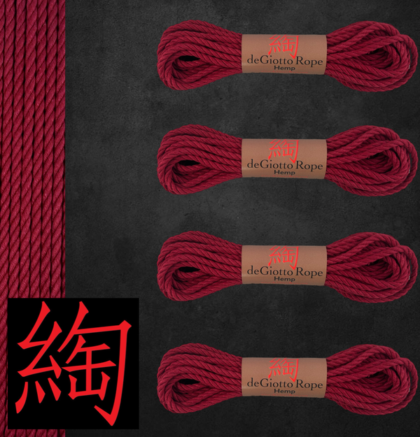 Hemp Shibari Rope Bare bones Kit 4x30'