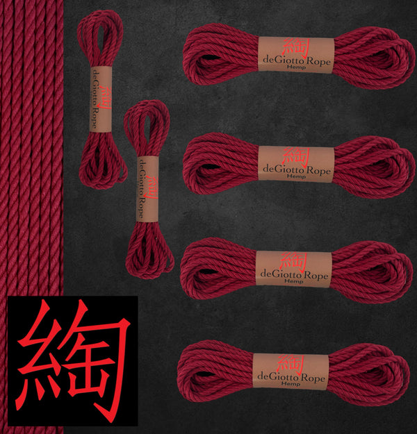 Hemp Shibari Rope Basic Starter Kit 4x30' 2x15'