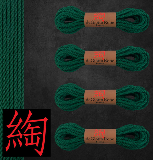 Hemp Shibari Rope Bare bones Kit 4x30'