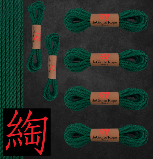 Hemp Shibari Rope Basic Starter Kit 4x30' 2x15'