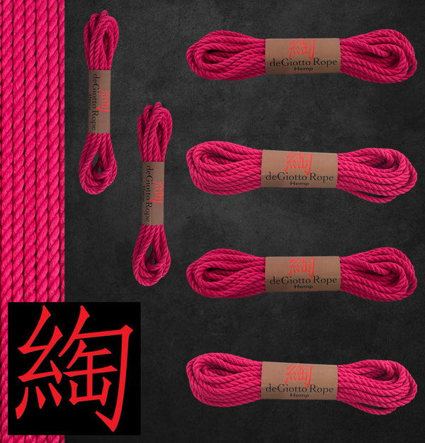 Hemp Shibari Rope Basic Starter Kit 4x30' 2x15'