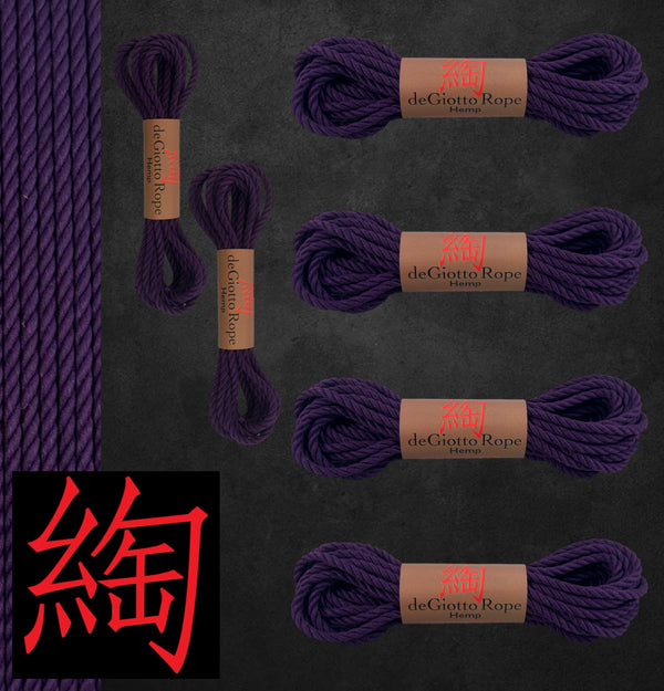 Hemp Shibari Rope Basic Starter Kit 4x30' 2x15'