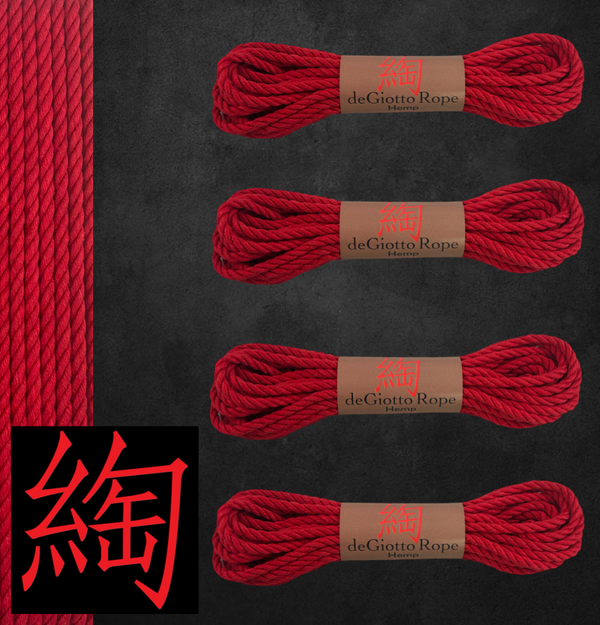 Hemp Shibari Rope Bare bones Kit 4x30'