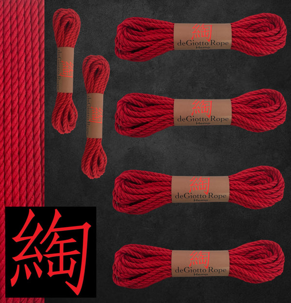 Hemp Shibari Rope Basic Starter Kit 4x30' 2x15'