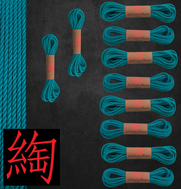 Hemp Shibari Rope Full Kit 8x30' 2x15'