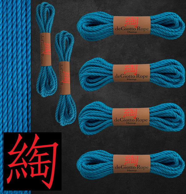 Hemp Shibari Rope Basic Starter Kit 4x30' 2x15'