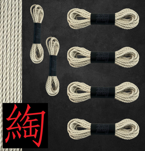 Jute Shibari Rope Basic Starter Kit 4x30' 2x15'