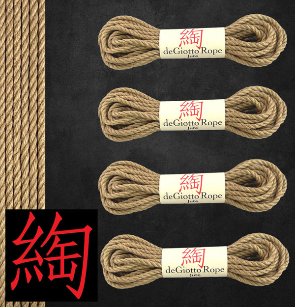 Jute Shibari Rope Bare bones Kit 4x30'