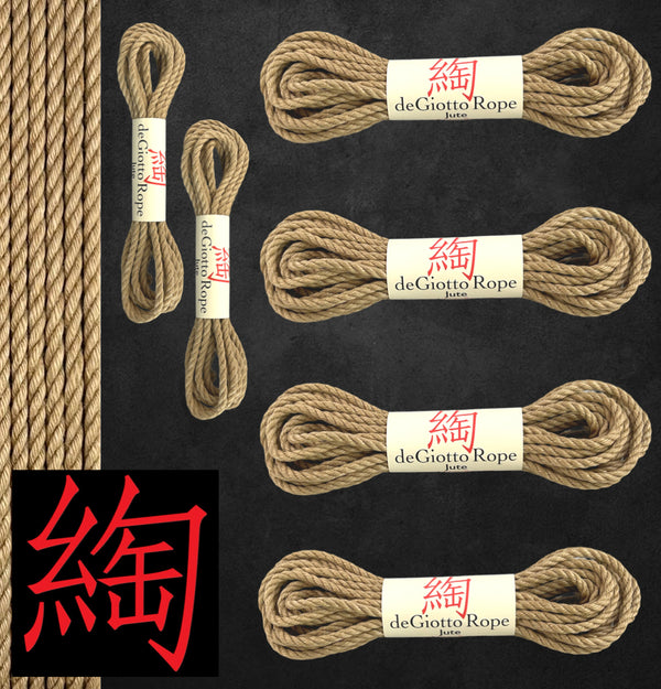 Jute Shibari Rope Basic Starter Kit 4x30' 2x15'