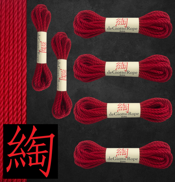 Jute Shibari Rope Basic Starter Kit 4x30' 2x15'