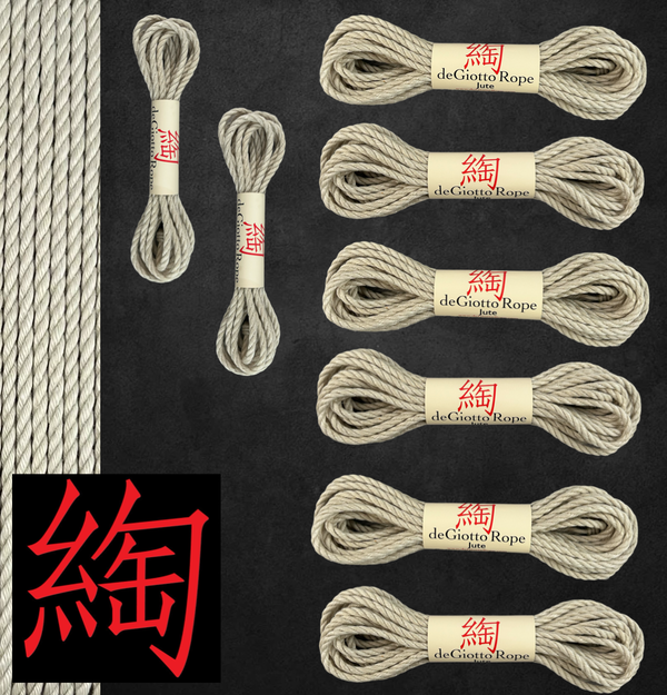 Jute Shibari Rope Standard Kit 6x30' 2x15'