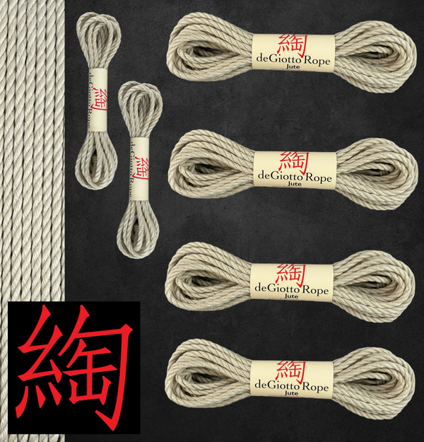 Jute Shibari Rope Basic Starter Kit 4x30' 2x15'