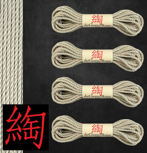 Jute Shibari Rope Bare bones Kit 4x30'