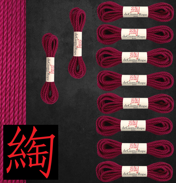 Jute Shibari Rope Full Kit 8x30' 2x15'