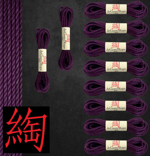 Jute Shibari Rope Full Kit 8x30' 2x15'