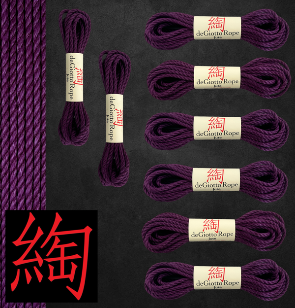 Jute Shibari Rope Standard Kit 6x30' 2x15'