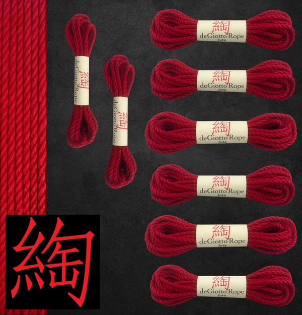 Jute Shibari Rope Standard Kit 6x30' 2x15'