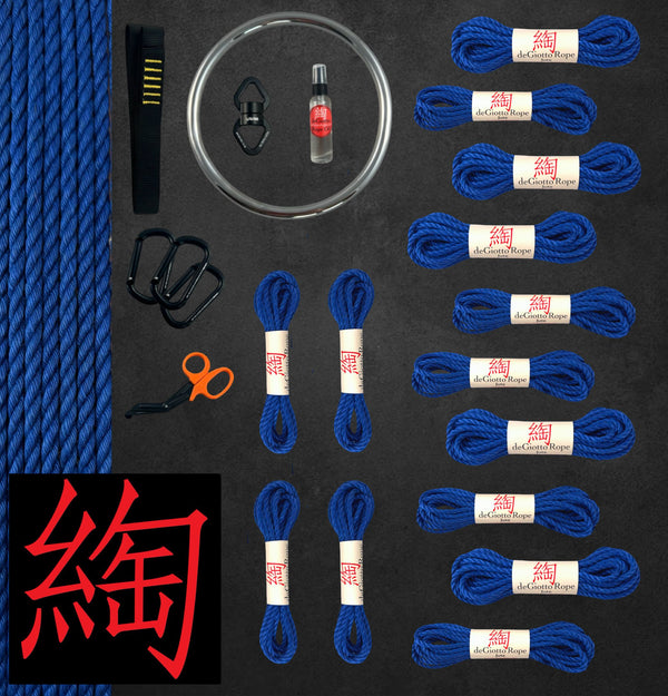 Jute Shibari Rope Deluxe Suspension Kit 10x30' 4x15'