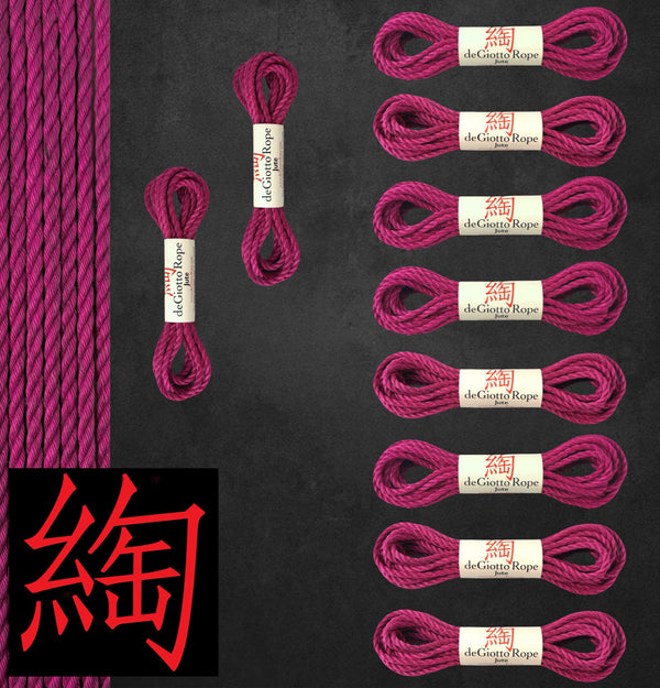 Jute Shibari Rope Full Kit 8x30' 2x15'