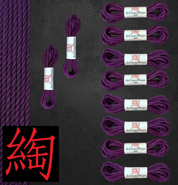 Jute Shibari Rope Full Kit 8x30' 2x15'