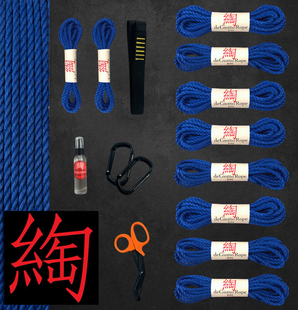 Jute Shibari Rope Suspension Starter Kit 8x30' 2x15'