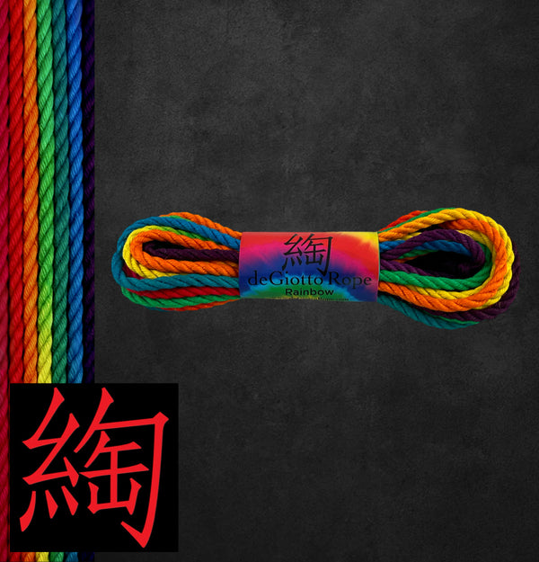 Jute Shibari Rope Rainbow 30'