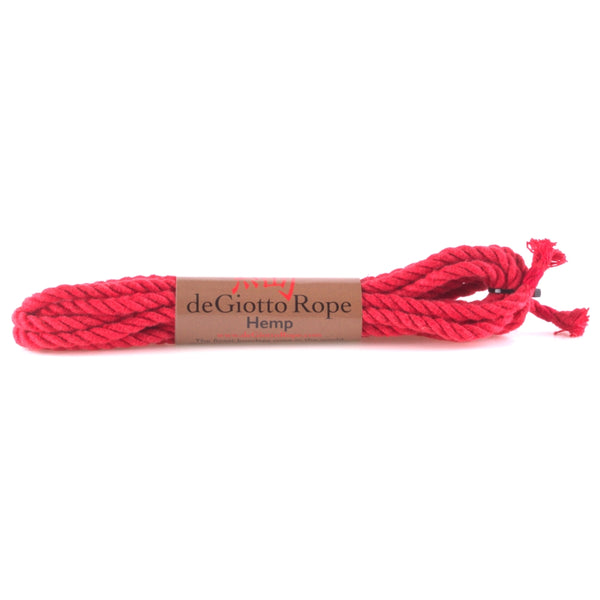 hemp shibari rope 15' red
