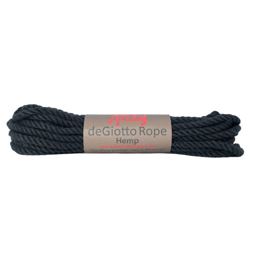 hemp shibari rope 30' black