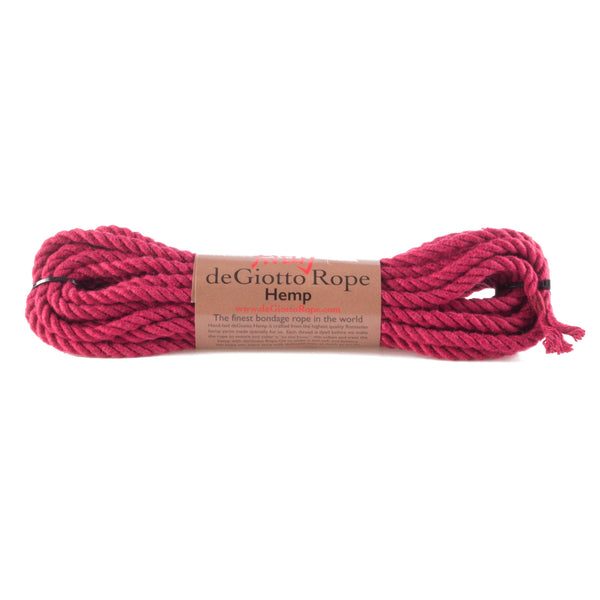 hemp shibari rope 30' burgundy