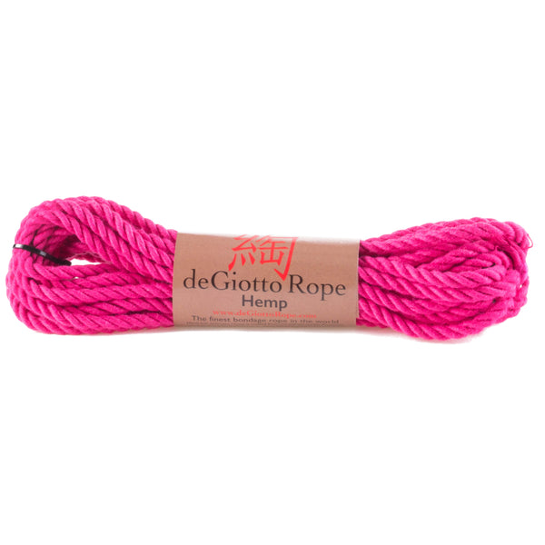 hemp shibari rope 30' pink