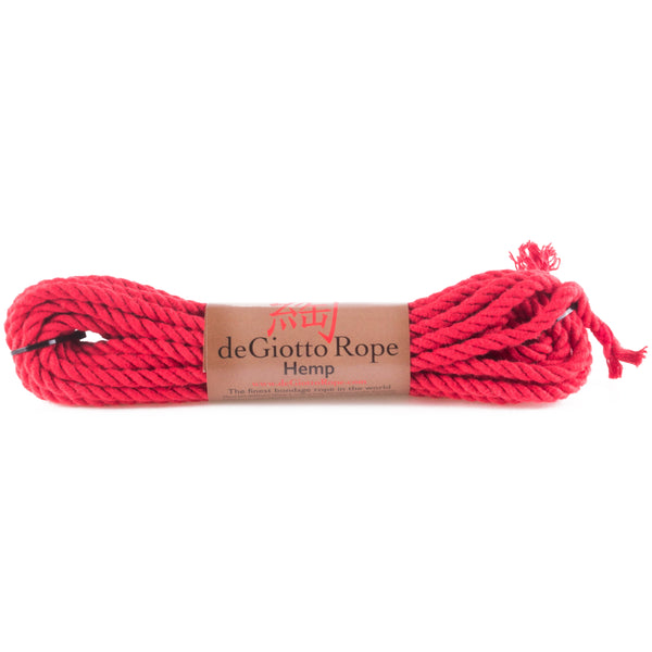 hemp shibari rope 30' red