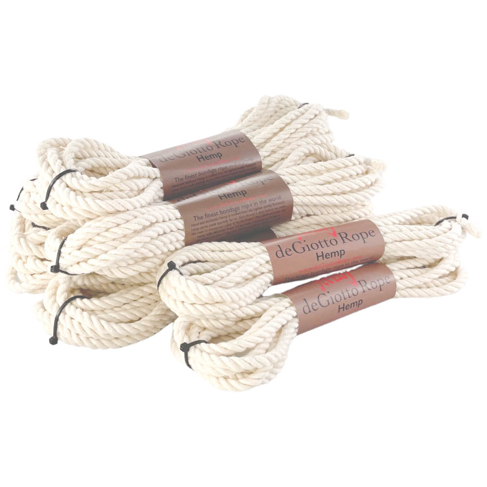 Hemp Shibari Rope Standard Kit 6x30' 2x15' – deGiotto Rope