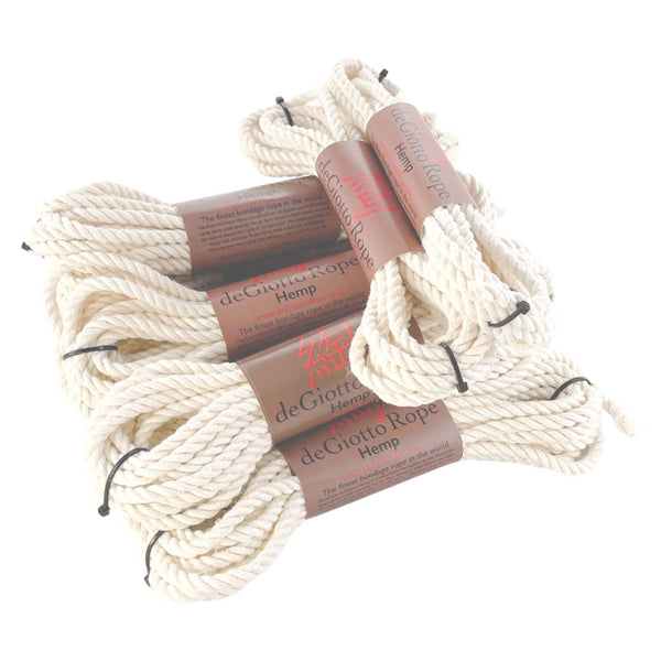hemp shibari rope full kit 8x30' 2x15' white