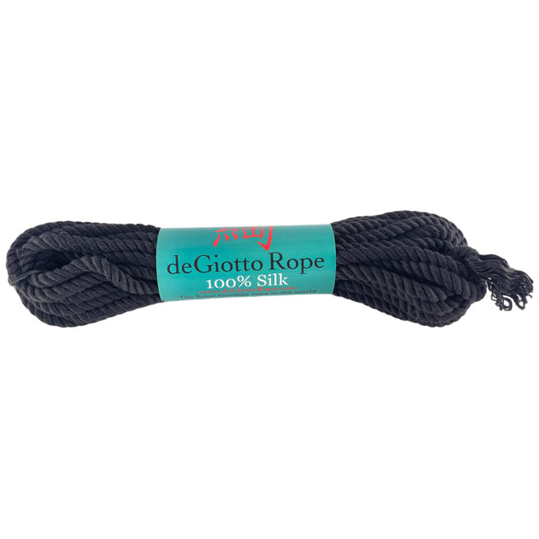 silk shibari rope 30' black