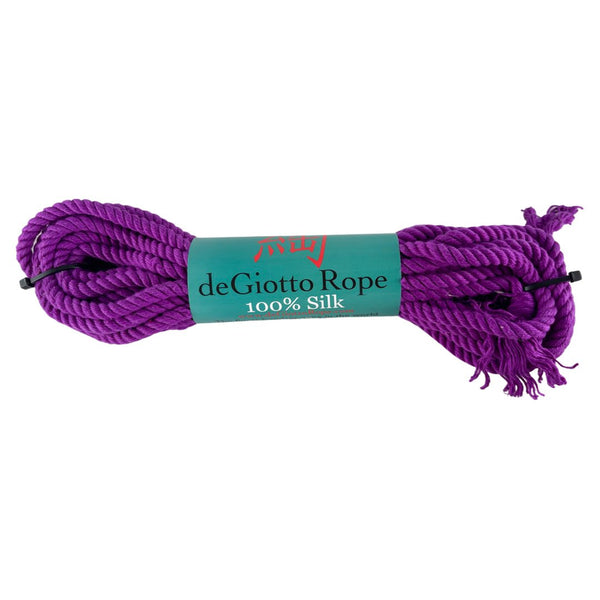 silk shibari rope 30' purple