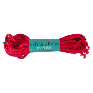 silk shibari rope 30' red